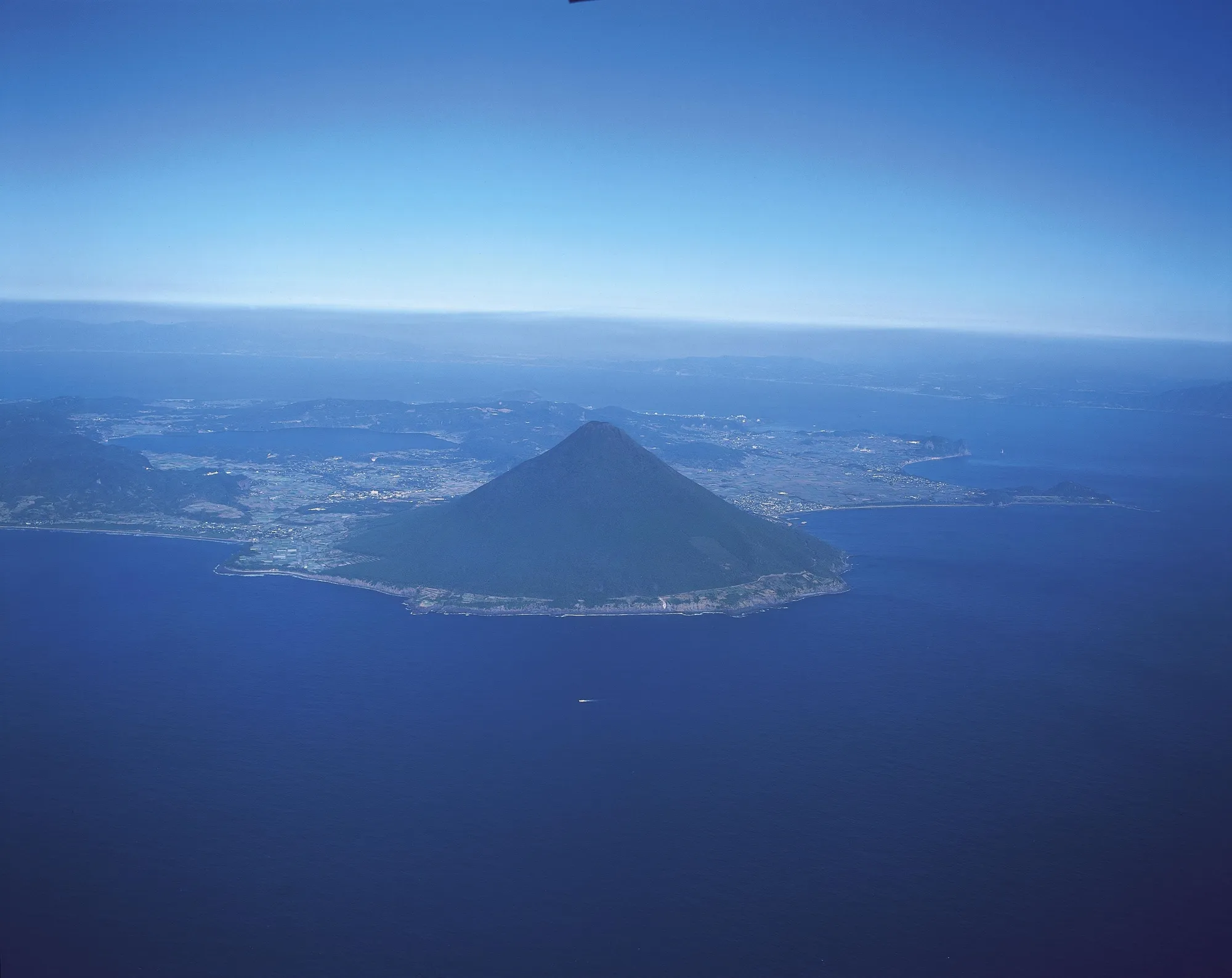 開聞岳空撮